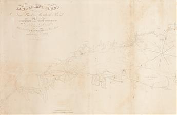 (LONG ISLAND SOUND.) Blunt, Edmund. Long Island Sound from New York to Montock Point. Surveyed in the Years 1828, 29 & 30.